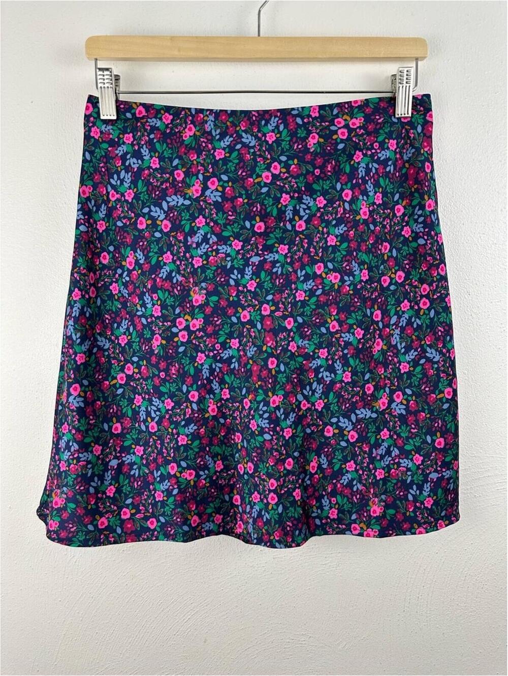J. CREW MINISKIRT FLORAL PRINT WOMEN'S SIZE S